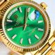 Swiss Rolex new Day-Date 36mm Baguette Diamond Green Swiss 2836 Replica Watches (6)_th.jpg